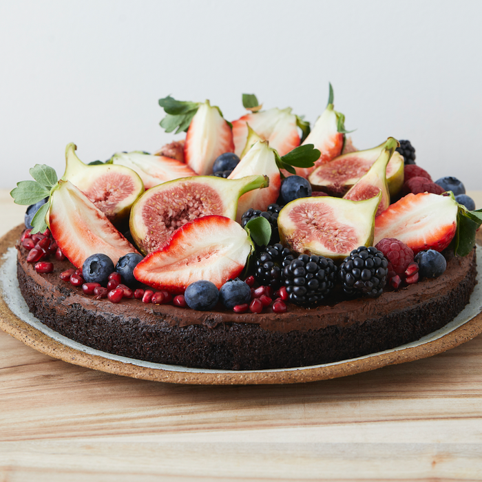 Burbury Wholefoods Dessert Recipe Cacao, Berry, Quinoa Cake Mindful Foods