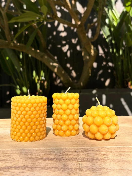 Bubble - Beeswax Candle