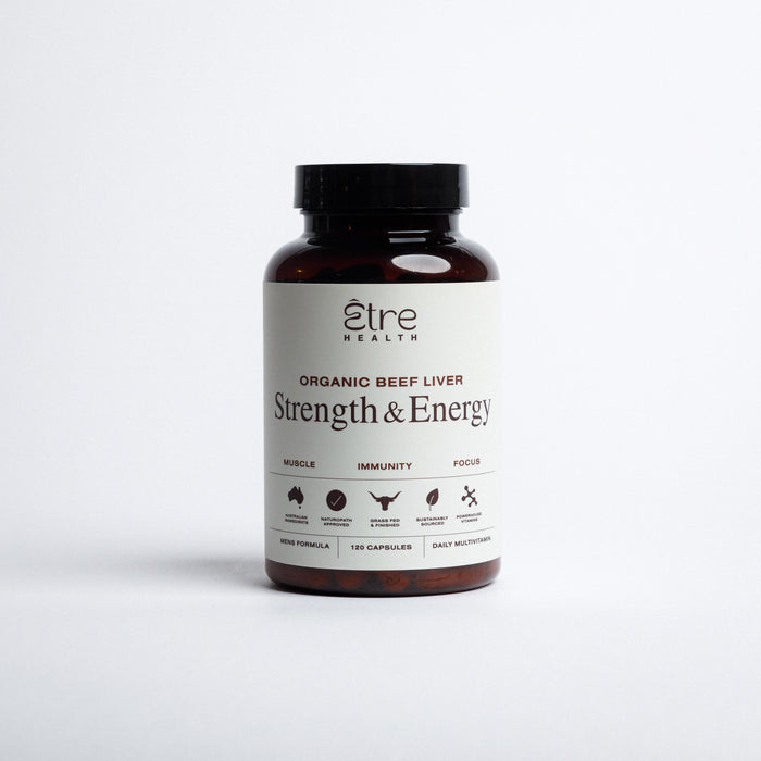 Etre Health - Strength & Energy Beef Liver - Mens Label
