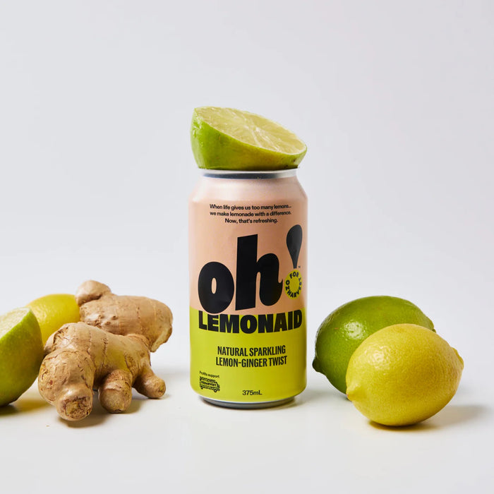 Oh! Lemonaid Natural Sparkling 'Lemon Ginger Twist'