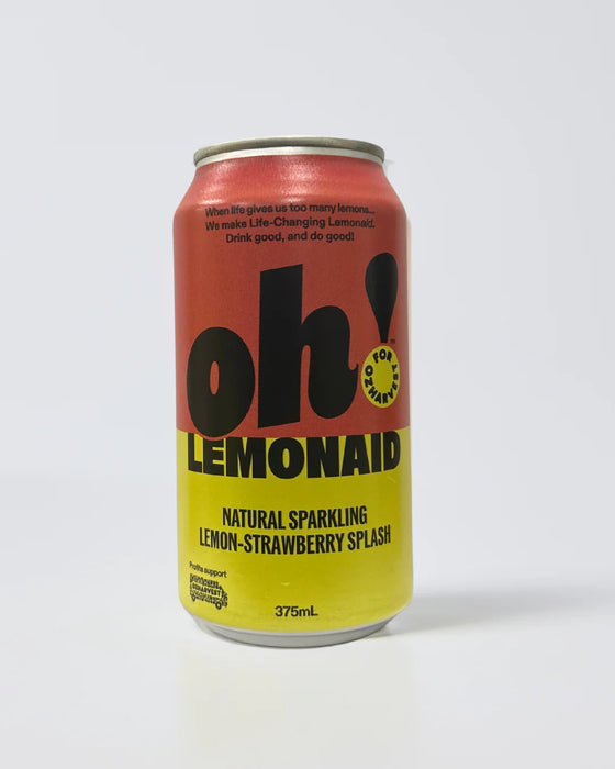 Oh! Lemonaid Natural Sparkling 'Lemon Strawberry Splash'