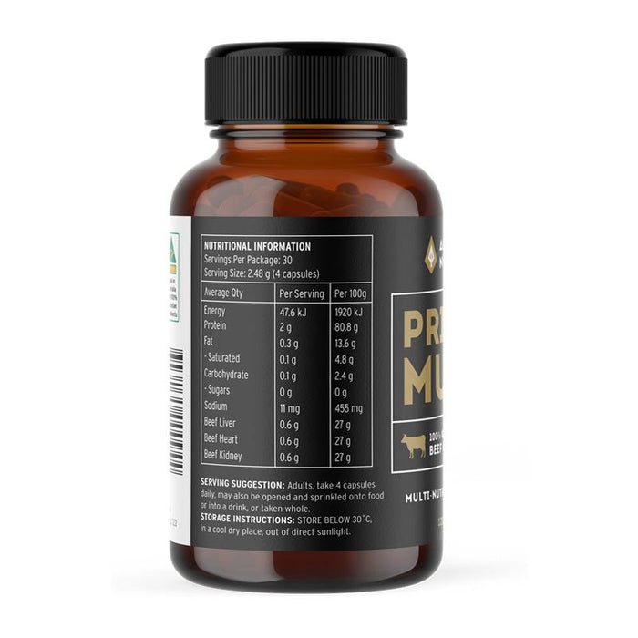 Primal Multi - Beef Organ Capsules - 100% Grass Fed - Ancestral Nutrition