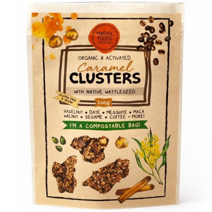 Clusters Caramel Wattleseed - Organic & Activated